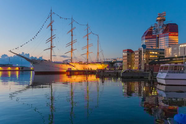 View over Lilla Bommen in Gothenburg
